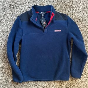 NEW Vineyard Vines Fleece Shep Shirt Quarterzip